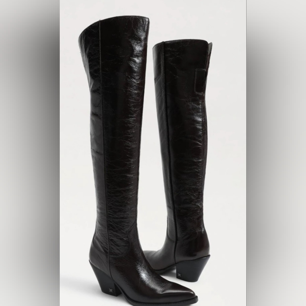 Sam Edelman Julee Over the knee Western boot size 11 worn once in like new